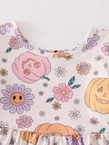 Halloween Pumpkin Floral Dress