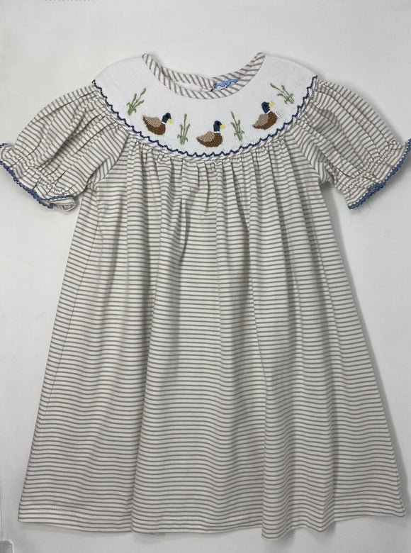 Mallard duck smocked dress deals