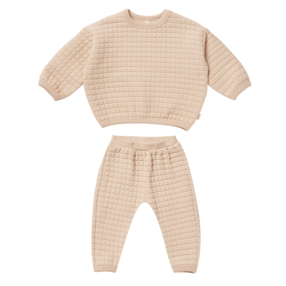 Quilted Sweater and Pant Set