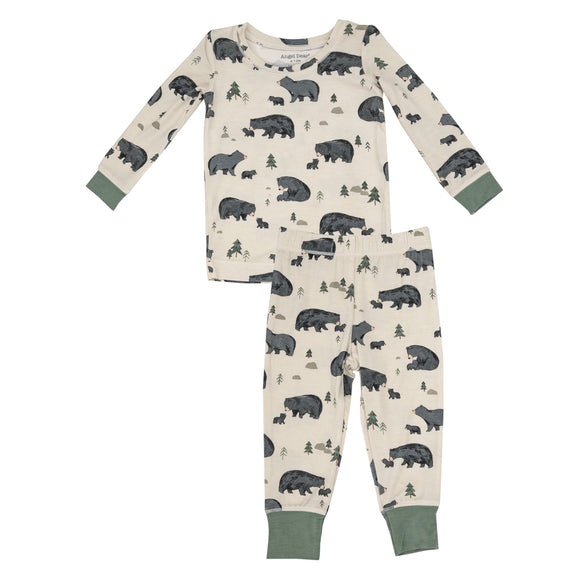 Black Bear Long Sleeve Pajama Set
