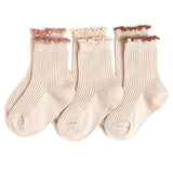 Lettuce Edge Midi Socks- 3 Pack