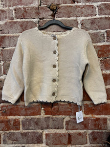 Scalloped Knit Cardigan