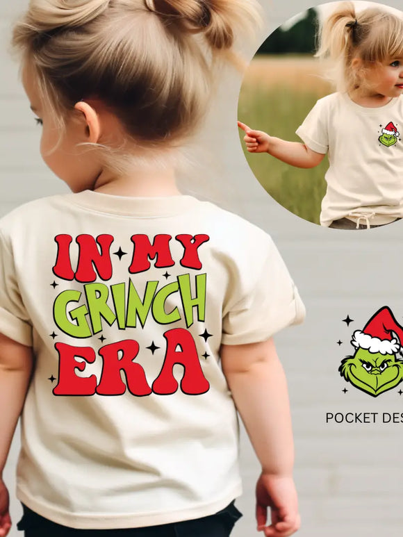 In My Grinch Era Kids Christmas Shirt