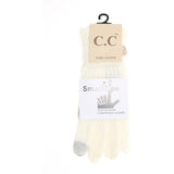 CC Beanie Cable Knit Gloves