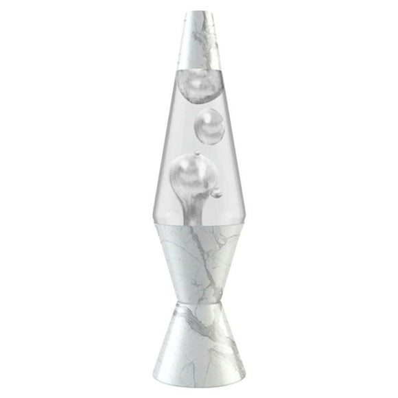14.5” Silver Marble Lava Lamp
