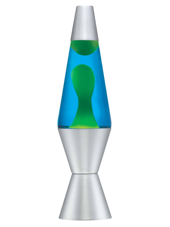 14.5” Blue liquid with Aluminum Base Lava Lamp