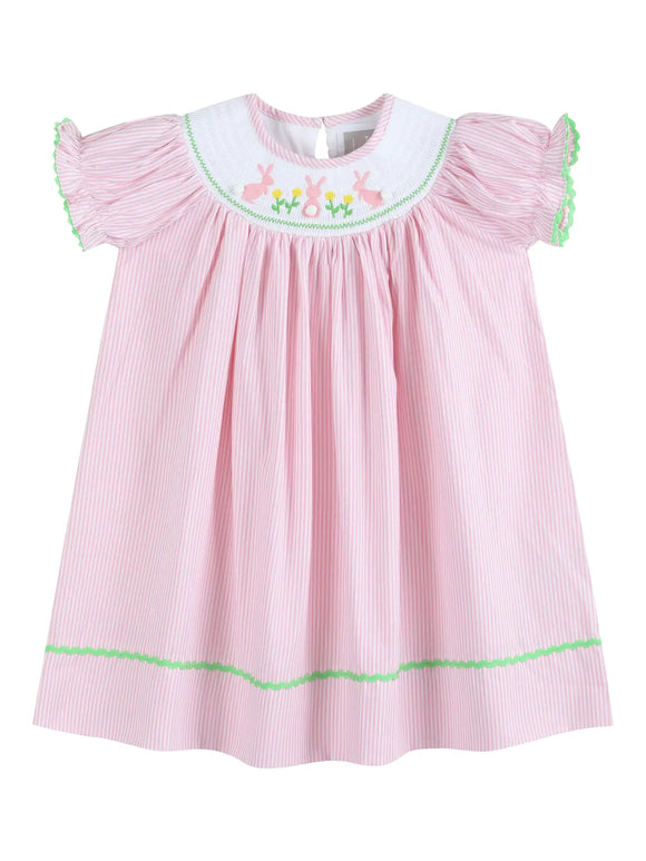 Pom Pom Easter Bunny Bishop Dress