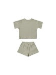 Sage Waffle Tee + Short Set