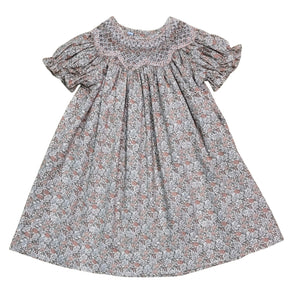 Sabrina Peachy Pink Smock Dress