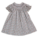 Sabrina Peachy Pink Smock Dress