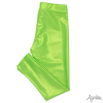 Lime Green Shimmer Leggings