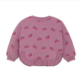 Cherry Ruffle Sweatshirt