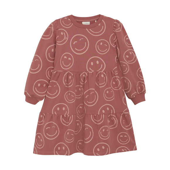 Smiley Face Sweatshirt Dress