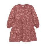 Smiley Face Sweatshirt Dress
