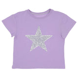 Lavender Tee with sequin star