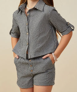 Seersucker Checkered Set
