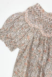 Sabrina Peachy Pink Smock Dress