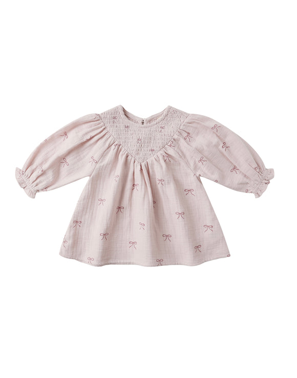Bows Smocked Dress
