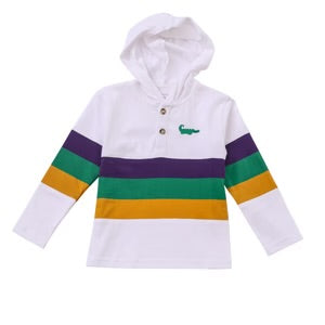 Mardi Gras Rugby Hoodie
