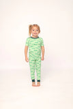 Light Green Alligators Pajama Set