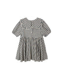 Navy Check Camille Dress