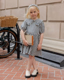 Navy Check Camille Dress