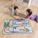 Race Around the World Tracks Floor Puzzle