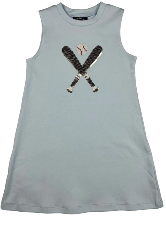 Baseball Applique Tank Dress