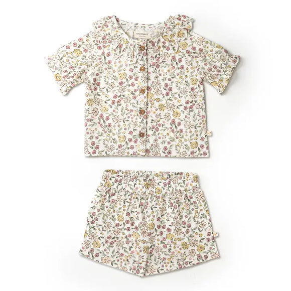 Wild Meadow Puff Sleeve Top & Shorts Set