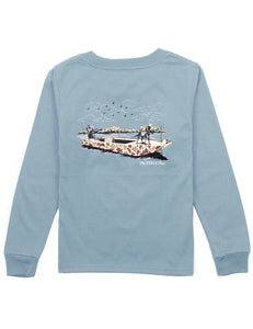 Boat Ride LS- Steel Blue