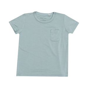 Gray Mist Crew Neck Tee & Pocket