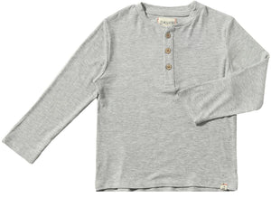 Grey Adams Ribbed Henley