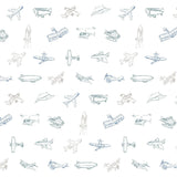 Airplanes Organic Cotton Magnetic Footie