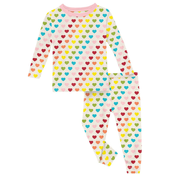 Rainbow Hearts Pajama Set