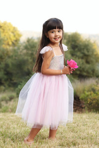 Pink Sequins Princess Dress