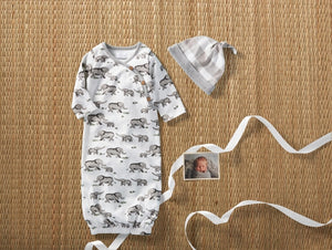 Elephant Gown and Hat 0-3 Month