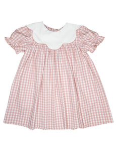 Rose Gingham Scarlett Dress