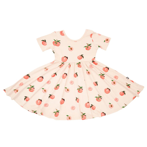 Peach Twirl Dress