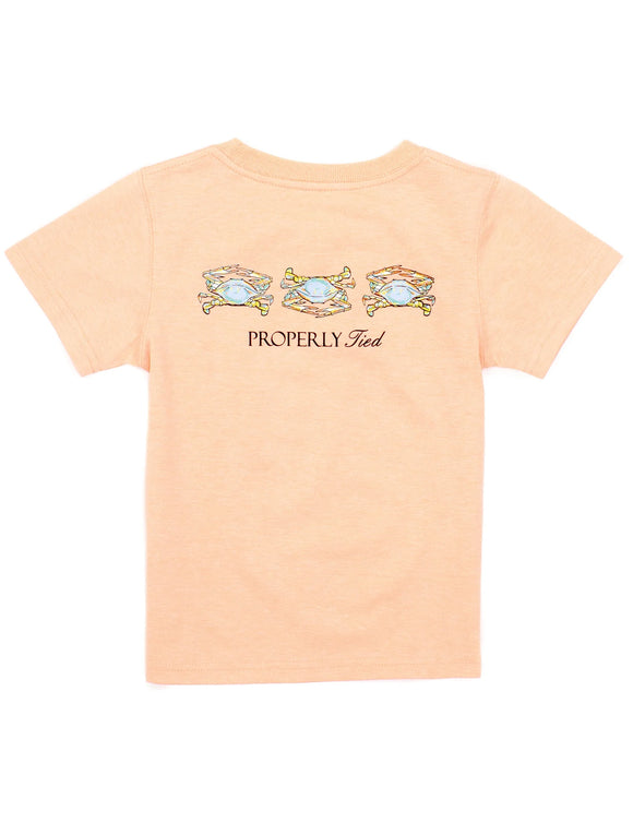 Triple Crab Tee- Melon