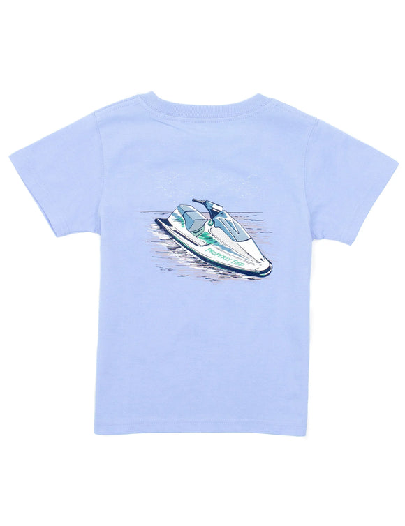 Jet Ski Tee- Light Blue