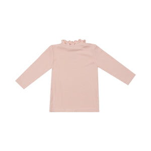 Ribbed Blush L/S Turtleneck