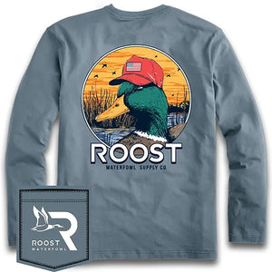 Roost Duck with Hat Short and Long Sleeve Tee