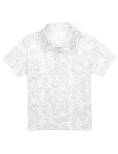 Boys Inlet Polo -Snow Camo