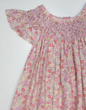 Brooklyn Smocked Dress: Pink Floral