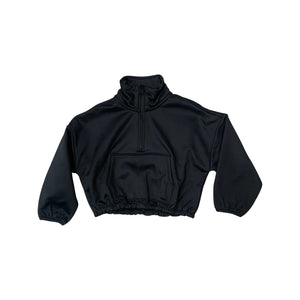 Black 1/4 Zip Up Pullover