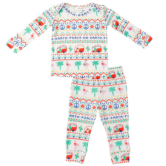 California Fair Isle Two Piece Set- (Thermal)