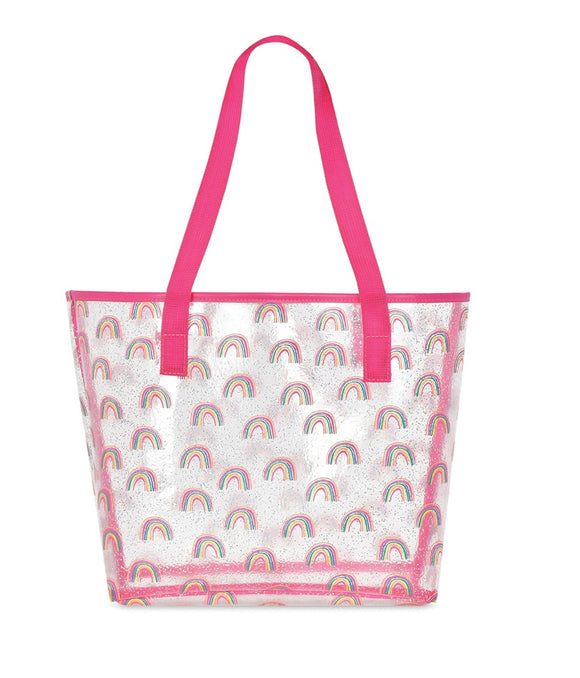 Sparkling Rainbow Clear Tote