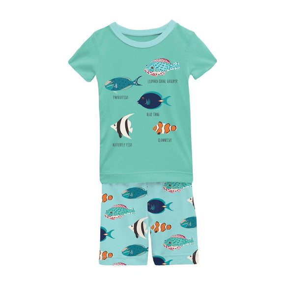 Tropical Fish Pajama Short Set