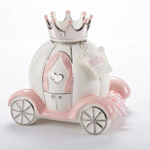 Little Princess Carriage Ceramic Coin Bank