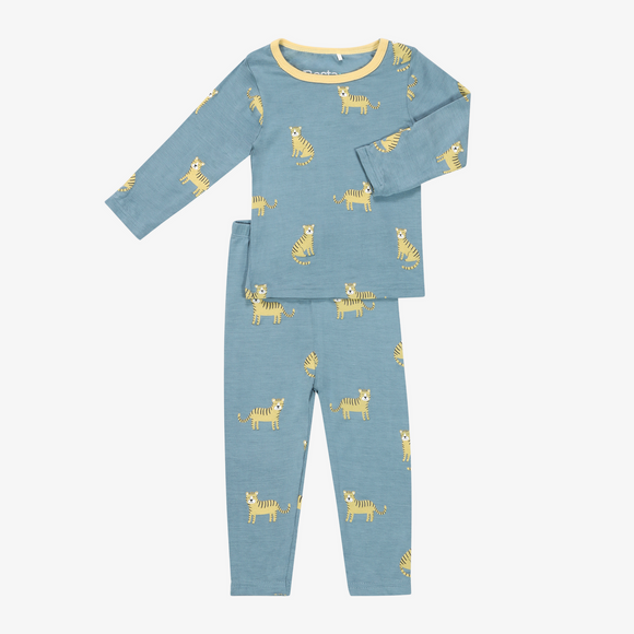Blue Tiger Pajama Set